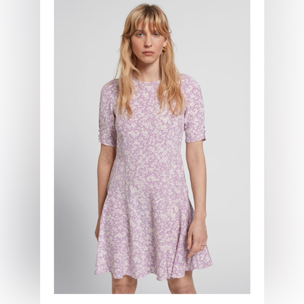 & Other Stories Lavender Floral Dress